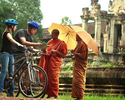 Cycling through Champasak countryside