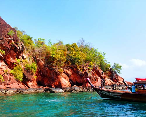 Don Daeng Island in Mekong River
