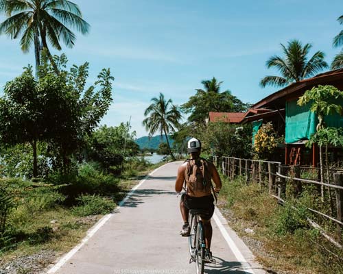 Cycling through Don Det and Don Khon islands