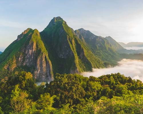 View from Pha Daeng Peak overlooking Nong Khiaw