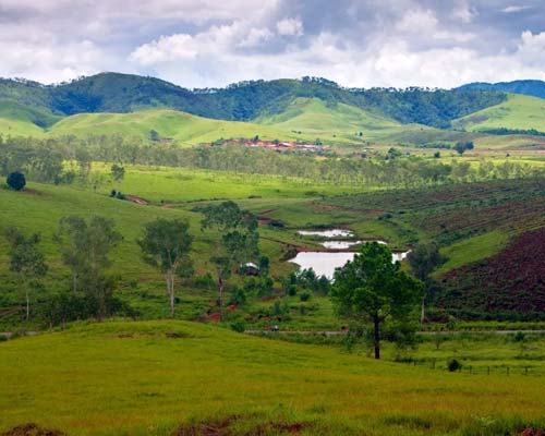 Mountainous terrain around Phonsavan