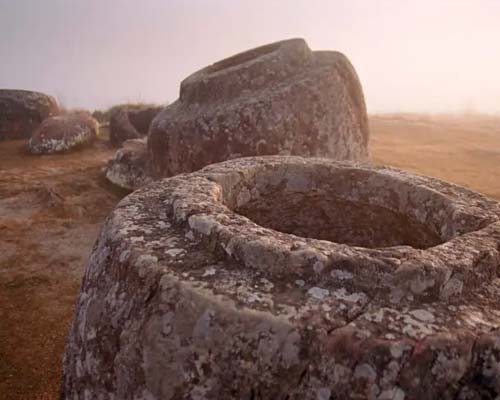 Ancient stone jars at Plain of Jars