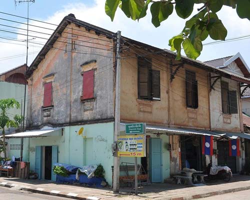 Savannakhet Old Town colonial architecture