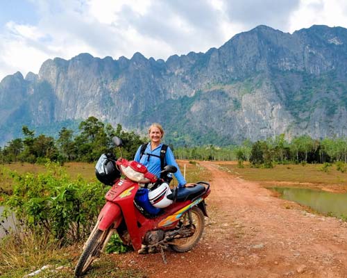 Motorbike on Thakek Loop